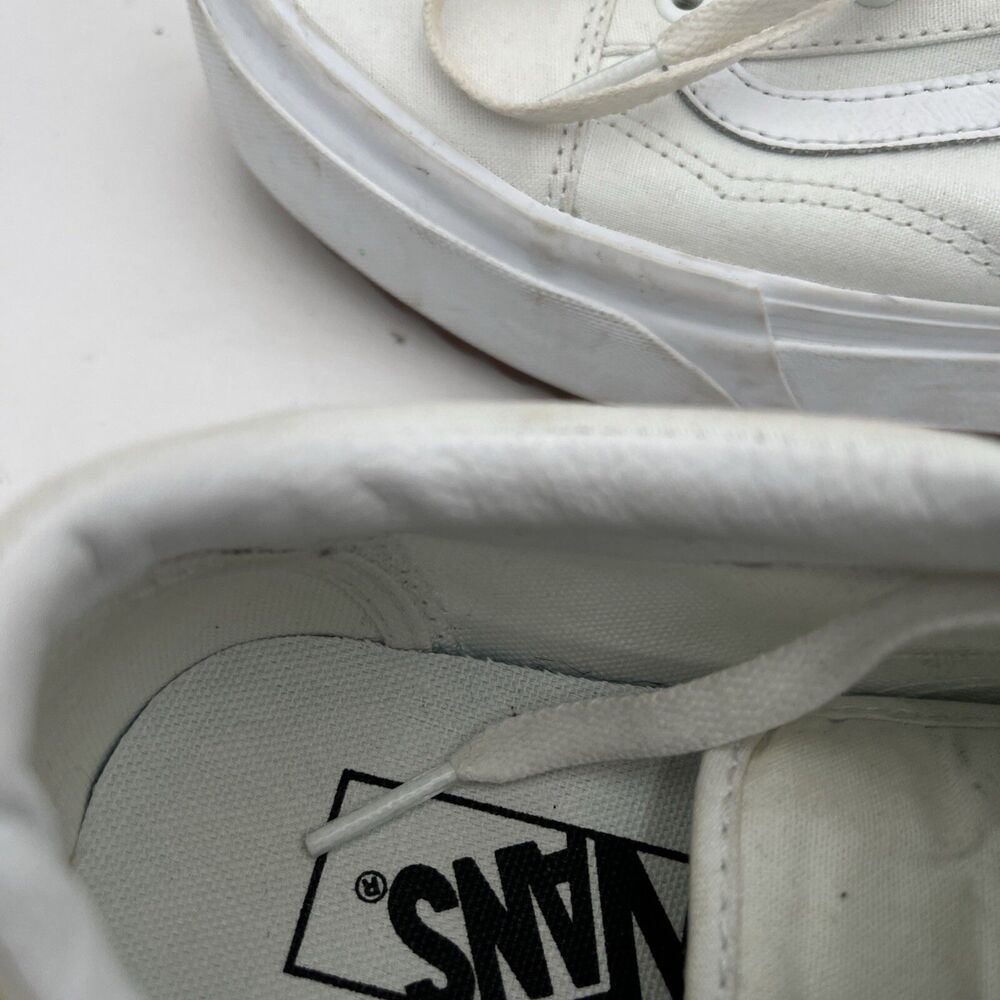 Vans Old Skool Stacked White Platform Sneakers Womens size 8.5 / Mens 7 Shoes - Picture 7 of 16